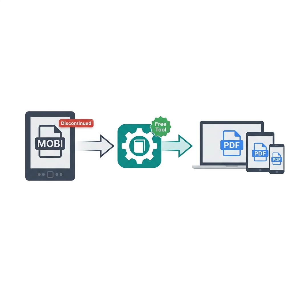 MOBI to PDF Converter Free — Amazon Discontinued MOBI (2026)