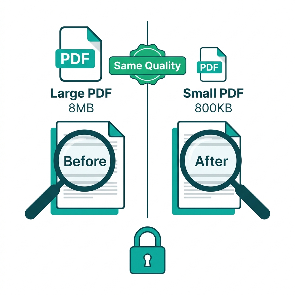 Shrink PDF Size Online — No Quality Loss, No Upload (2026)